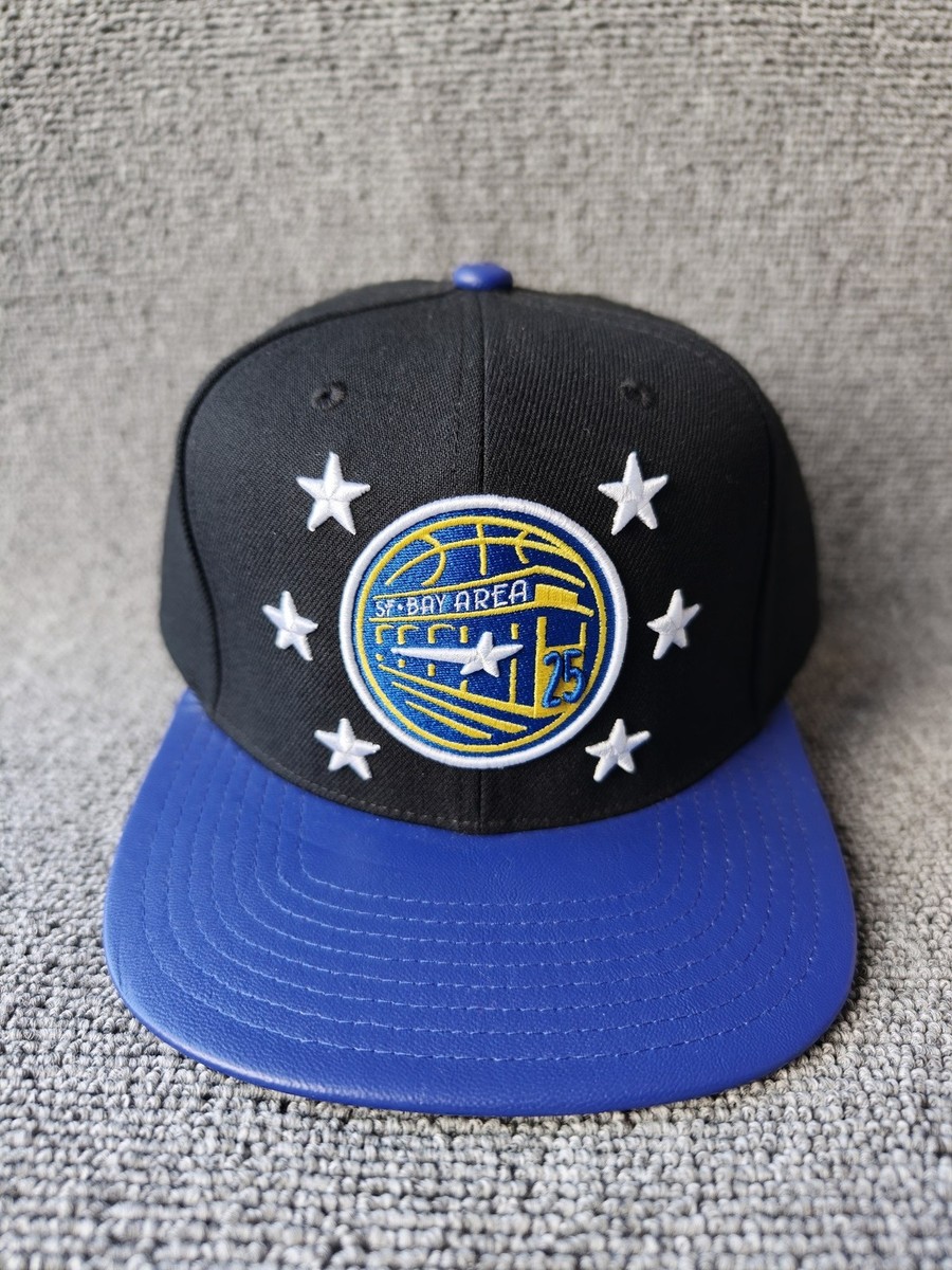 Mitchell & Ness SF Bay Area 25 Snapback Hat Black Blue Adjustable Cap New