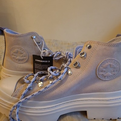 Sz 9 - Converse Chuck Taylor All Star Lugged Heel Suede Waterproof Platform W
