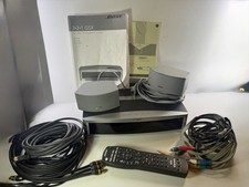 Bose AV3-2-1 II GSX Media Center Console 2 Speakers Wires Manual Tested
