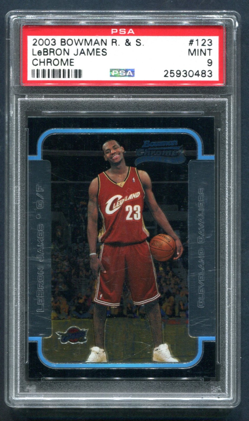 2003 Bowman Chrome Lebron James RC #123 PSA 9 MINT