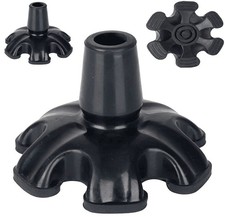 Walking Cane Tips 3/4 inch Heavy Duty, Quad Cane Tips with 6 Support Feets, R...