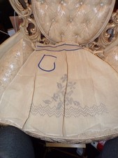 VTG Linen Apron with Blue
