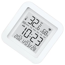 5V/1A Smart Thermometer Hygrometer Wi-Fi Temperature Humidity Sensor Monitor