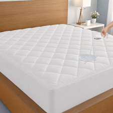 Quilted Waterproof Mattress Cover Pad Protector Cooling Breathable Fitted Topper