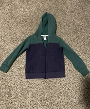 Boys  Carter  s Kid Navy Zip Up Hooded Sweatshirt Size 5/5A