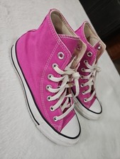 Converse All Star Chuck Taylor Shoes Womens Size 6 Pink Hi Tops Sneakers