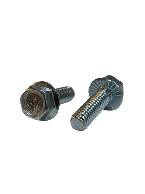(100 Pcs) 5/16-18x1 Grade 5 Hex Serrated Flange Bolts Screws (FT) Zinc Clear