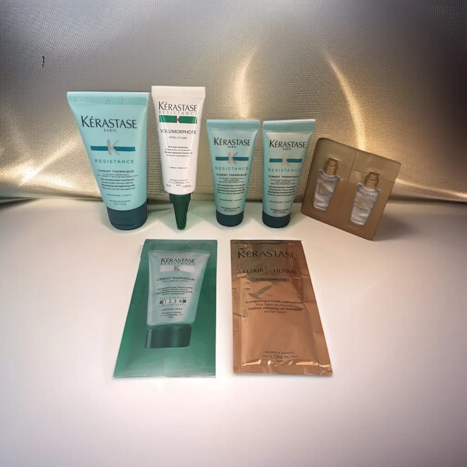 Kérastase Resistance - Shampoo, Resurfacing Strengthening Milk, Hair Oil SAMPLES - Image 3 of 4