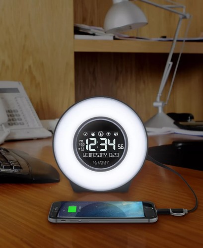Reloj de Escritorio La Crosse Technology C83117 Color Mood Light - Elegante y Funcional - Imagen 2 de 7