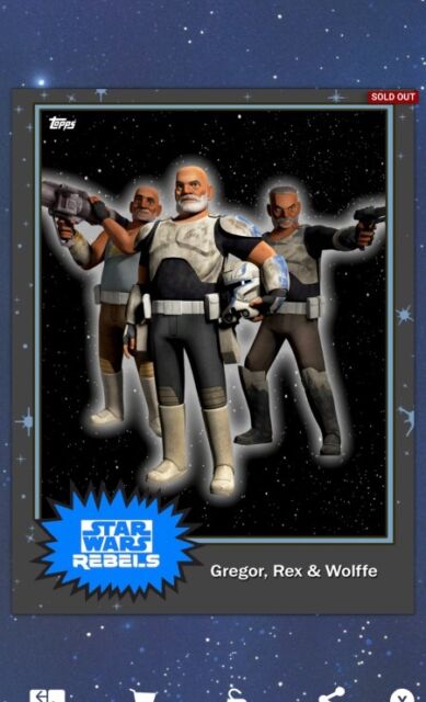 Topps Star Wars GREGOR, REX & WOLFFE MYSTERY VARIANT ??? AWARD Card Trader | eBay