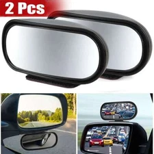 2X Blind Spot Mirror Auto 360° Wide Angle Convex Rear Side View Car Truck SUV