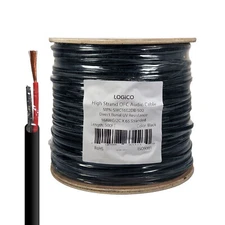 500ft Speaker Wire 16AWG 2 Conductor 16/2 Direct Burial In-Wall Audio Copper