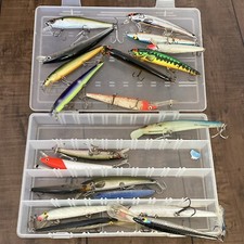 Fishing Lures Lot Of 20 in Tackle Box, All Over 3” Long