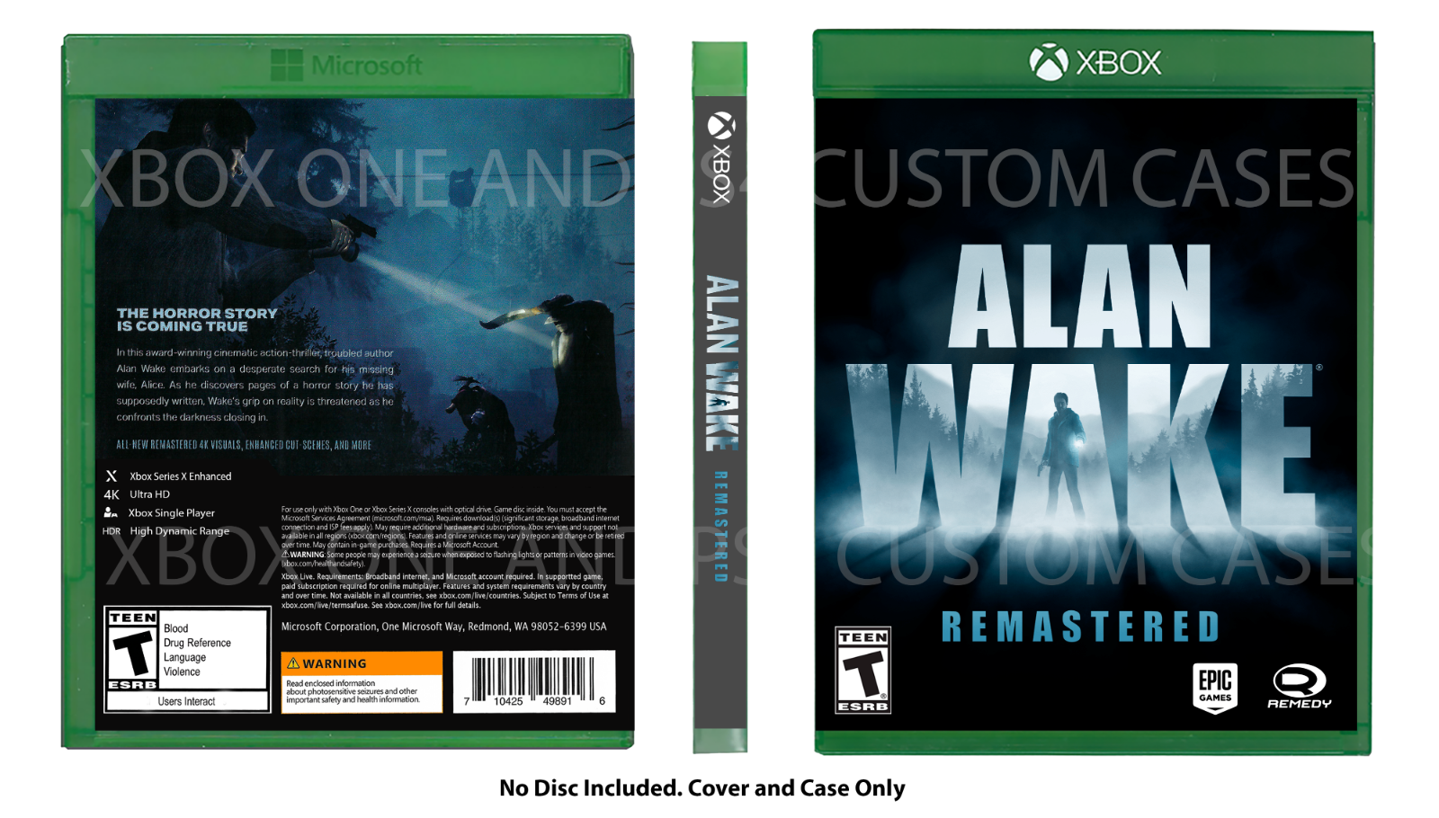 Alan Wake Remastered PS4 PLAYSTATION 4 SONY UPGRADE PS5 US NEW FACTORY  SEALED 812303016684