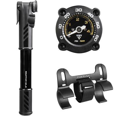 Topeak Mountain DA_G Fahrrad Mini Luft Pumpe Dual Action Manometer Handpumpe