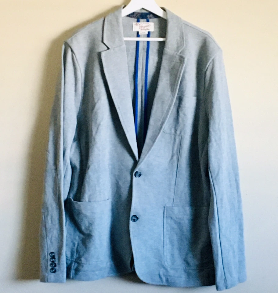 Blazer Chaqueta Deportiva An Original Penguin Gris Jaspeado Talla Grande 100% Algodón Foto 2 de 4