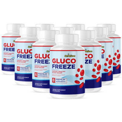 Gluco Freeze- Cardiovascular Health, Blood Pressure & Sugar Support- 10 Bottles