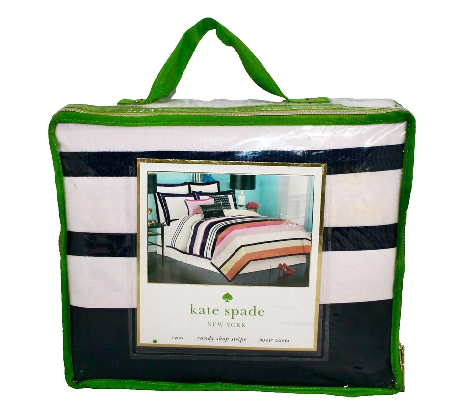 KATE SPADE 双被套糖果店条纹棉质糖果 2K9133DTPK — 第 2/4 张图片