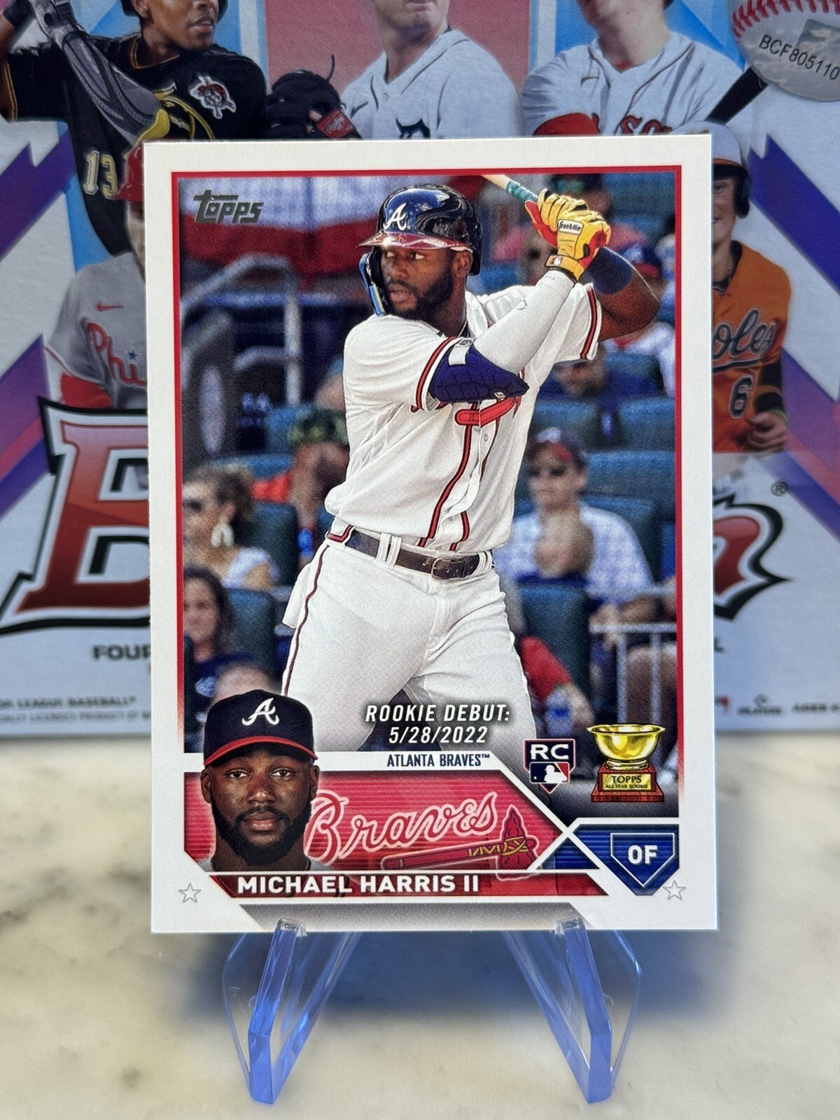 2023 Topps Update Series Michael Harris II Rookie Debut Gold Cup RC US225 Braves