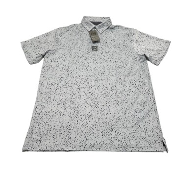 NWT Pins And Aces Men s Salted Rim 4-way Performance Stretch Polo Size Large