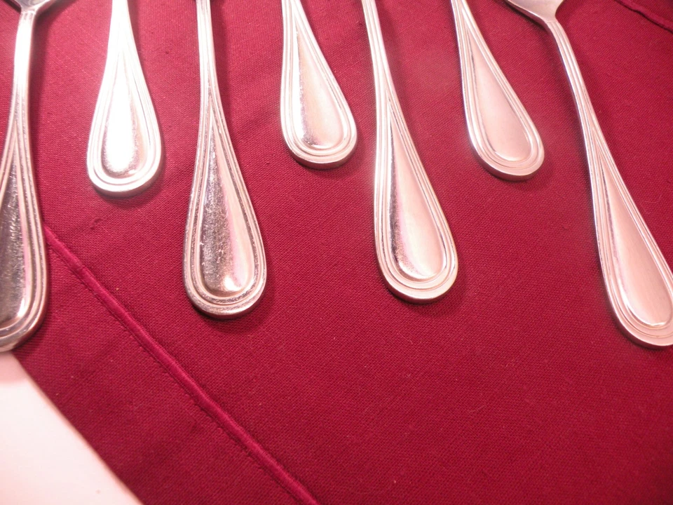 Conjunto de 7 configurações gourmet GON23 colheres de sopa de aço inoxidável 18/10 delineadas 8 1/8" - Imagem 4 de 4