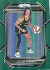 2023 Panini Prizm WNBA JASMINE THOMAS Green PRIZM #3 LOS ANGELES SPARKS