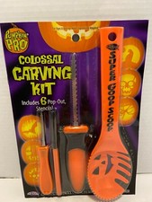 Pumpkin Pro Family Pumpkin Carving Kit Halloween Crafts Stencils 6 Piece New