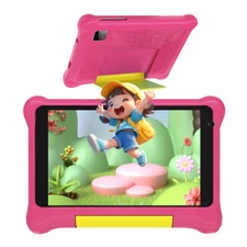 Kids Tablet 7 inch Android 12 Tablet 2+32GB Shockproof Pink Touch Screen 100 pcs