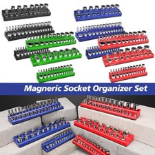 Magnetic Socket Organizer 36pc 12 38 14-inch Drive Socket Holder Metric Sae