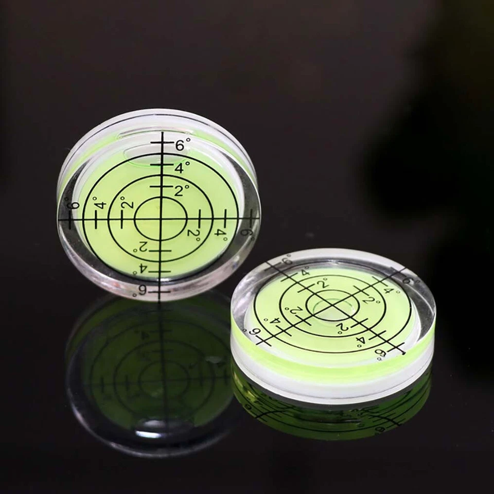 3x Bubble Level High Precision Level Round Bubble Circular Measuring 32 mm - Image 2 of 4