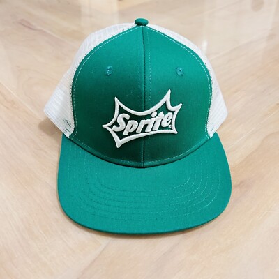 Sprite Drink Mesh Trucker Snapback Adjustable Hat Cap Retro Green and White