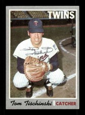 1970 Topps Minnesota Twins 379 Tom Tischinski Signed Auto Autograph BXCP38