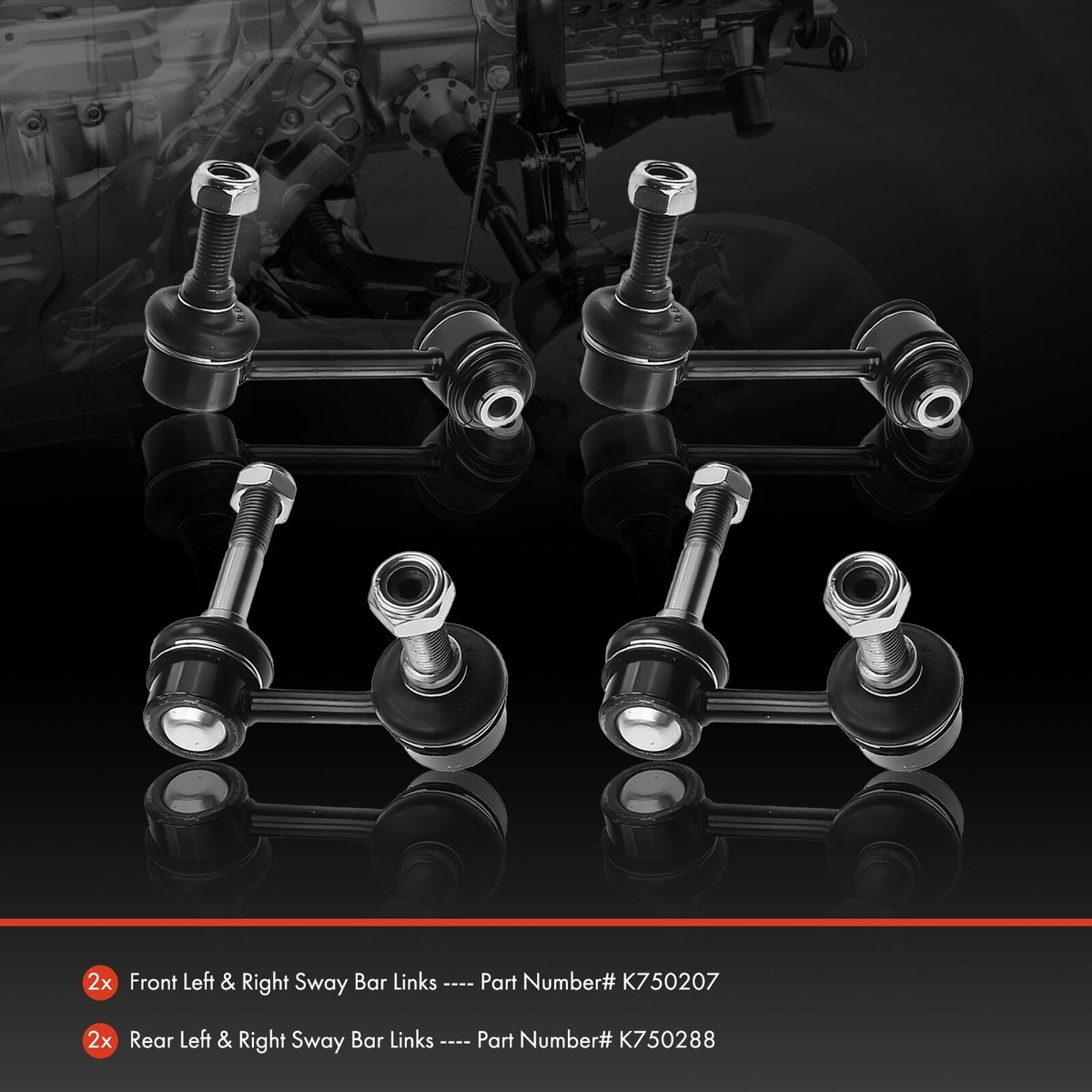 その他 y 4x Sway Bar End Link for Lexus IS F 2008-2014 IS250 IS350 2006