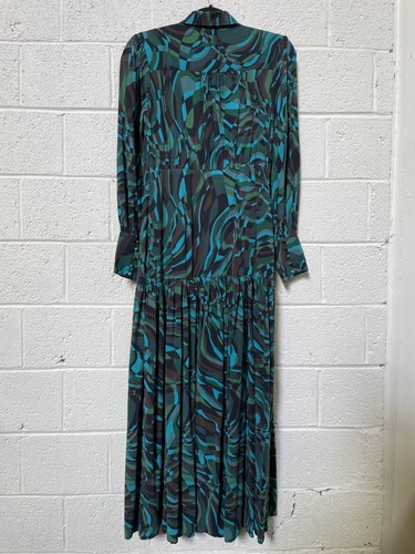 REBECCA VALLANCE Silk La Bamba Wedding Maxi Dress Size 10 AU - Picture 5 of 11