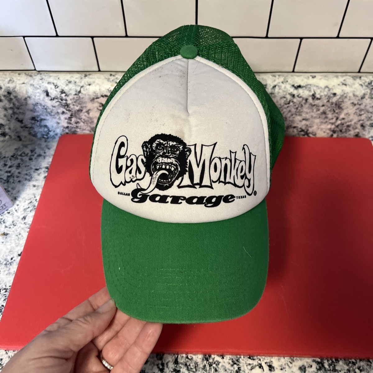 GAS MONKEY GARAGE Hat Baseball Ball Cap Adjustable SNAPBACK Mesh