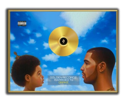 Drake Poster,  Nothing Was the Same, GOLD/PLATINIUM CD, gerahmtes Poster HipHop
