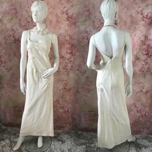 Robe De Soirée Emma Somerset Ivoire - Taille UK 12, Style Princesse, Longue - Occasion TBE