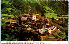 Postcard - Aerial View of Hearst Castle and Grounds, San Simeon, California