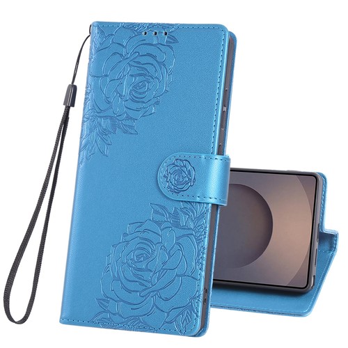 For Samsung Galaxy S25 Ultra|+ S25Edge S24 FE-S22 Rose Emboss Leather Flip Case - 第 26/43 張圖片