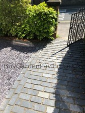 Black Limestone Natural Indian Stone Cobble Setts 200x100 *READ DESCRIPTION*