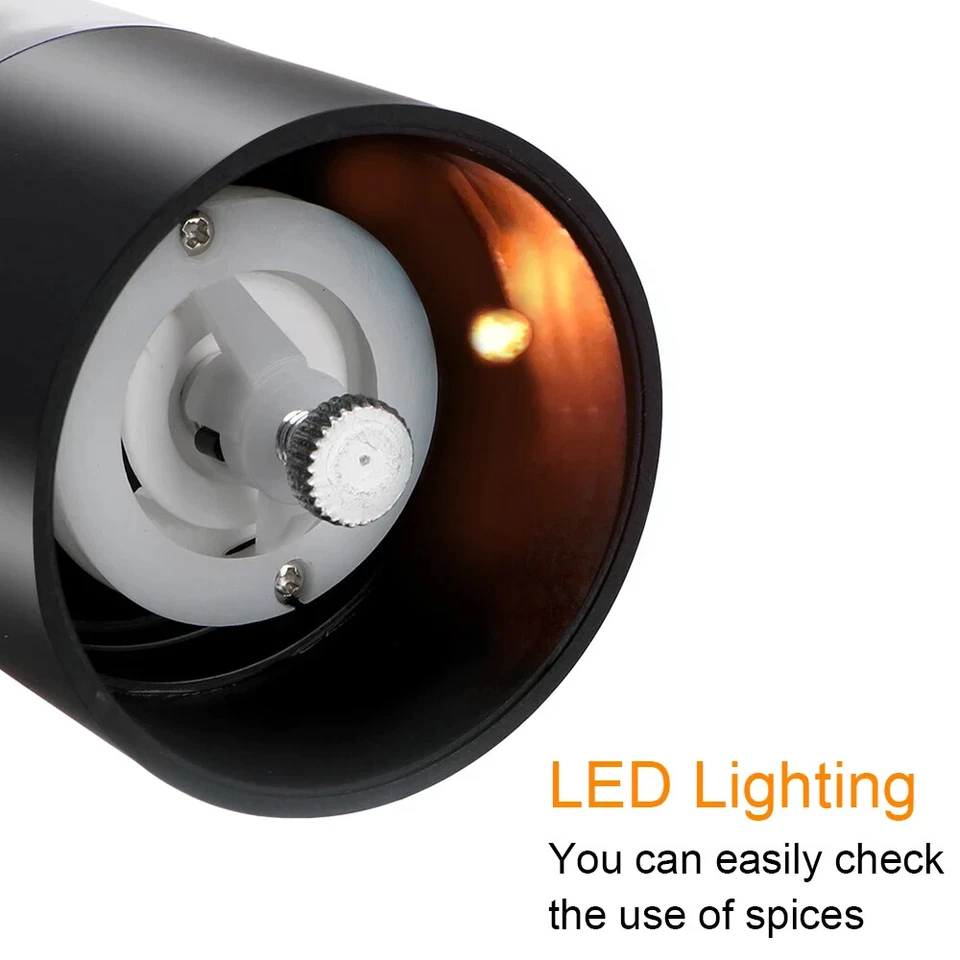 Molinillo eléctrico de sal y pimienta con LED incorporado Foto 4 de 4