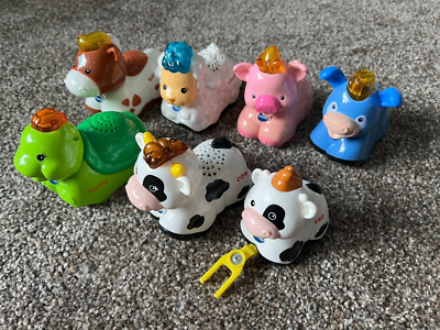 V-tech Toot Toot Talking Sounds Horse Pig Donkey Turtle Sheep Cow Calf  Animals