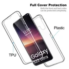 For Samsung S25 S24 S23 Ultra S22+ A54 360 FULL BODY Clear Silicone Case Cover