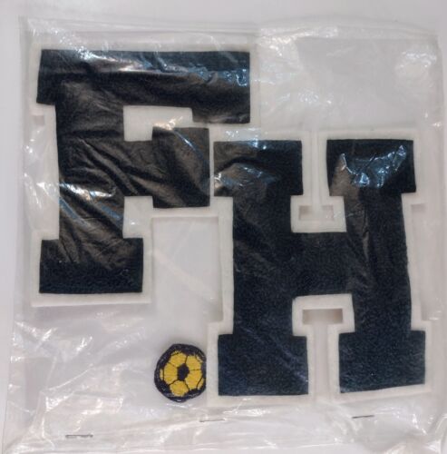 FHS Letter Jacket Monogram Green Vintage High School NEW in package Soccer - Picture 1 of 4