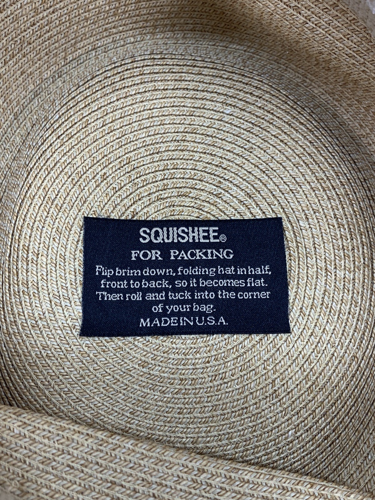 Eric Javits Squishee Sun Hat Woven Straw Packable… - image 7