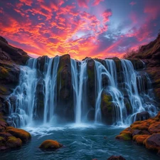 Digital Picture of Beautiful Waterfall printable file