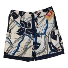 NWT Mossimo Supply Co Swim Trunks Board Shorts Lined Mens Large Tropical Print