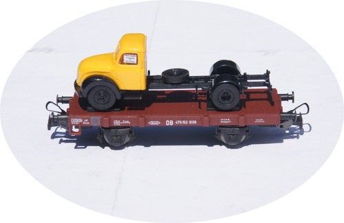 Sachsenmodelle 18902 - Flachwagen Xf 09 mit Magirus Deutz Mercur , H0 | Zustand: Neu