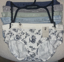 Lucky Brand Women's 5 pack Hipsters Underwear LVD26078 MSRP 60 NEW with TAGS L