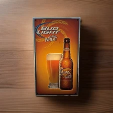 Bud Light Golden Wheat Beer 2009 25.5” X 14.5”- Light Up LED Sign Good Condition